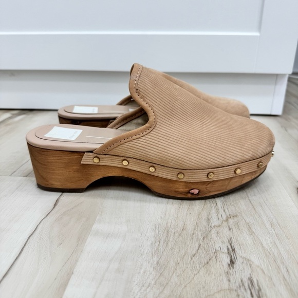 Dolce vita wood mule clogs closen texture tan Sz 7.5 - Picture 1 of 8
